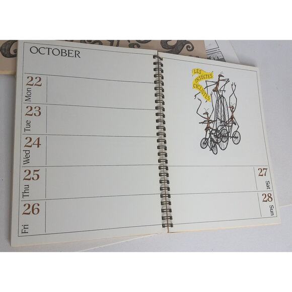 Vintage Edward Gorey Calendars 1979 And 1984 and 2004 SET OF 3 - Picture 6 of 7